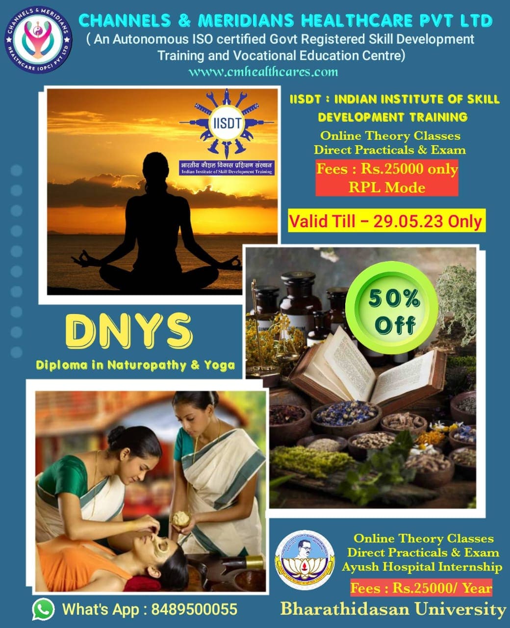 diploma in naturopathy and yoga at india